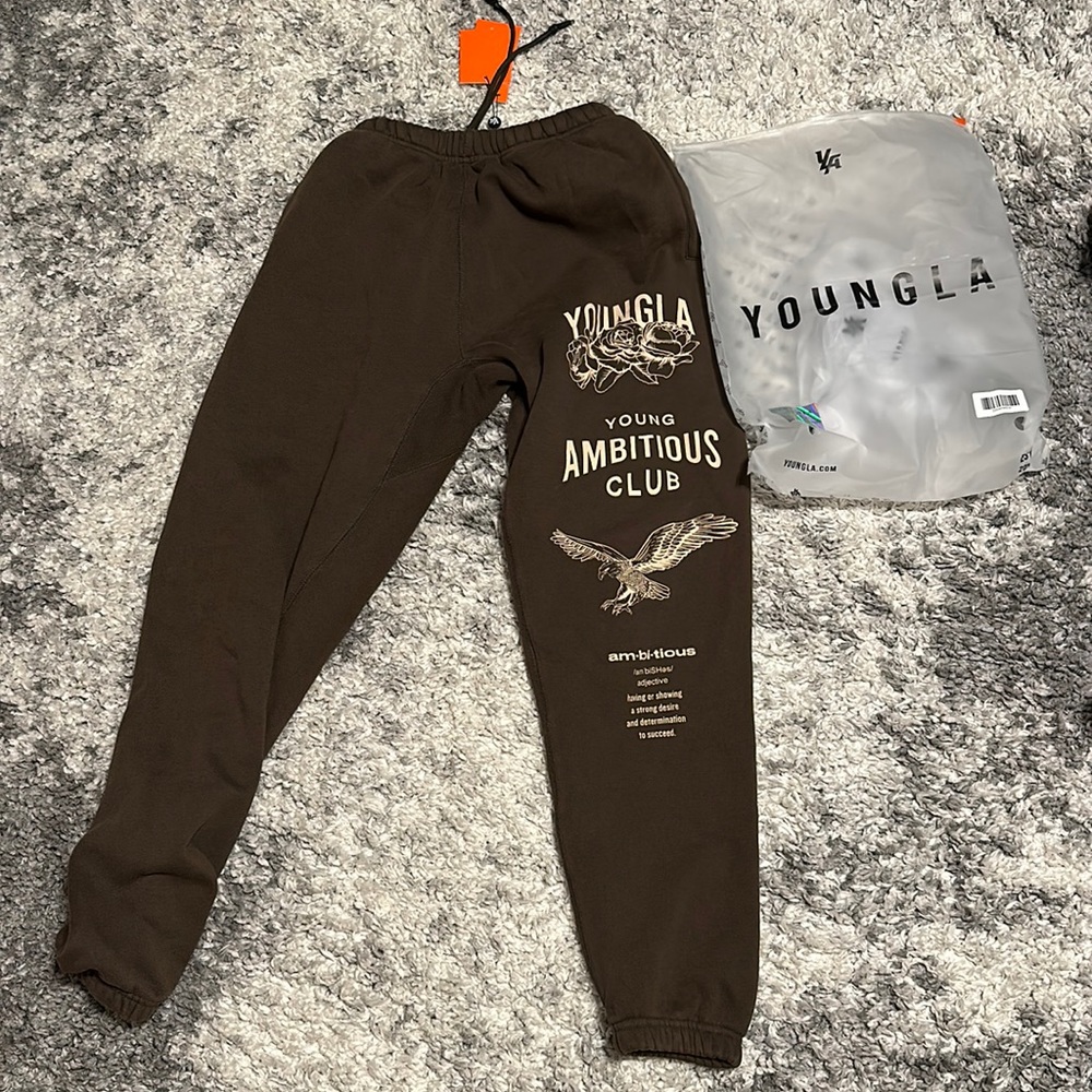 YoungLA Immortal joggers Medium new with tags brown